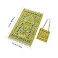 Muslims Prayer Mat Rugs with Bag Travel Portable Flower Pattern Carpet ...