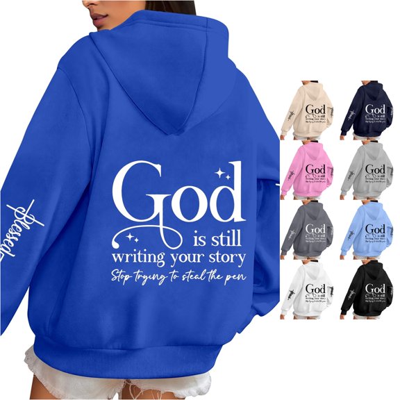 TIANZEN Oversized Long Sleeve Hooded Sweatshirt Casual Pullover Hoodie With Pocket For Streetwear Fashion Womens Zip up Tunic Sweatshirt