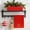 Red #2, variant on Christmas Embroidered Cotton Kitchen Hand Towel Snowman Santa Tree Design | Soft Absorbent Terry Cloth | Holiday Gift Decor for Home Bathroom Cooking Cleaning