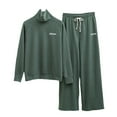 thumbnail image 2 of Pajamas for Women Set Cotton Soft Winter,Women's Fuzzy Lounge Casual Pajamas Sets Long Sleeve Fleece Pullover and Pants Set 2 Piece Fluffy Loungewear Sleepwear, 2 of 6