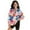 Colorful Floral Print, variant on Girls Oversized Sweatshirts Half Zip Pullover Sweatshirt Casual Gradient Dolphin Long Sleeve Pullover Top Fall Winter Clothes Quarter Zip Hoodies No Hood Athletic Tops