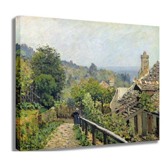 Sisley "Louveciennes or, The Heights at Marly" (1873) Canvas Print