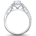 thumbnail image 2 of Pompeii 1/3 ct Round Halo Diamond Engagement Ring Setting (F/G,VS2-SI1), 2 of 3