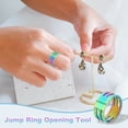 thumbnail image 5 of Uxcell Jump Ring Opening Tool, 19mm Stainless Steel Jump Ring Opener Circle Split Opening Closing Finger Tool for Jewelry Making Supplies Craft Projects(Multicolor, Pack of 10), 5 of 6