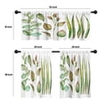 thumbnail image 4 of LALILO Kitchen Curtains and Valances Set of 3 36" Floral Window Treatment Tiers for Window Decor, 4 of 5