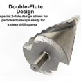 thumbnail image 2 of 6-60mm HSS Tapered Cone Drill Bit for Metal, Wood, and Plastic Applications, 2 of 5