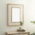 thumbnail image 2 of DecMode 28"W, 36"H Rectangle Wall Mirror, White, 2 of 8