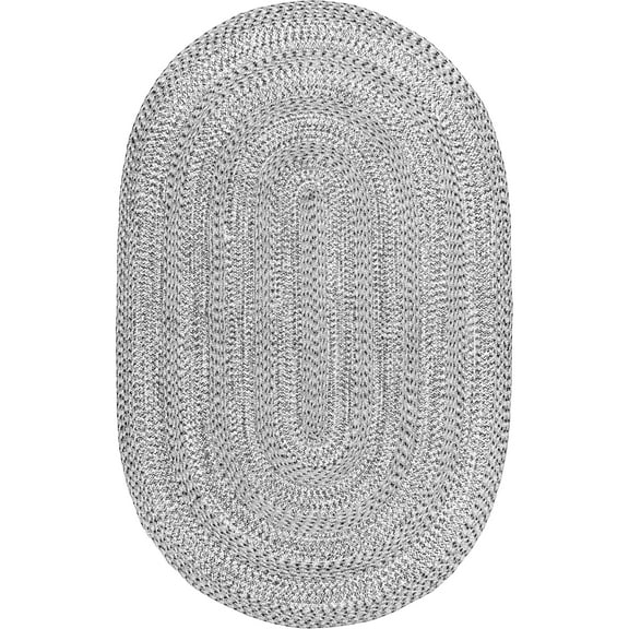 nuLOOM Rowan Braided Texture Indoor/Outdoor Area Rug, 5' x 8', Gray