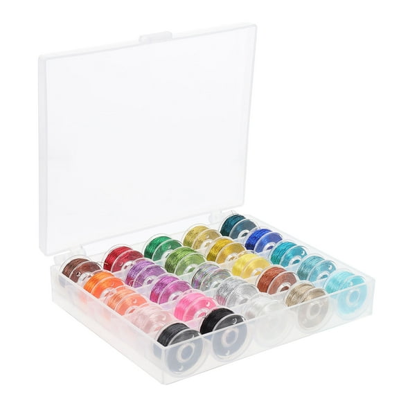 OUNONA  25 Pcs Black Stitch Fabric Embroidery Thread DIY Threads