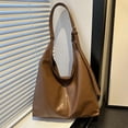 thumbnail image 2 of Alkepwun Hobo Bags for Women Casual Slouchy Retro Soft Leather Shoulder Bag Large-Capacity Commuter Tote Bag for Daily Weekender Travel, 2 of 9