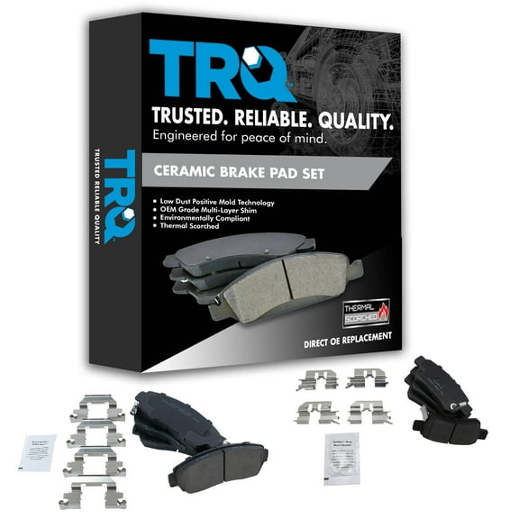 TRQ Front & Rear Posi Ceramic Disc Brake Pad Set Kit for Honda Odyssey New BFA12997