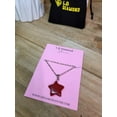 thumbnail image 6 of Carnelian Pendant Necklace Silver Tone Star Shaped Pendant, 6 of 8