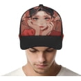 thumbnail image 4 of Cat Ears with Big Eyes Baseball Cap Classic Golf Cap Soft Dad Hat Multicolor Adjustable Low Profile Hat Unisex, 4 of 6