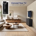 thumbnail image 4 of VIVO Black Motorized Vertical Lift Concealed TV Cabinet, Hold 32”-55” TVs, 4 of 8