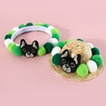 thumbnail image 4 of CSChome Pet Collar Pet Collar Cartoon Soft Cute Adjustable Woolen Thread Fur Ball Dog Collar, 4 of 7
