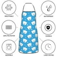 thumbnail image 6 of Pofeuu Cute Polar Bear Print Aprons with Pockets, Cute Aprons for Kitchen, Cooking, Server, Barber, Chef Apron, 6 of 7