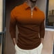 thumbnail image 1 of Blusa y camisa de manga larga con cuello vuelto para hombre, jersey de solapa de manga corta, top deportivo de manga corta con solapa, blusa de poliéster para hombre, 1 of 5