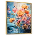 thumbnail image 2 of Designart "Multicolored Ferns composition VIII" Floral & Botanical Floater Framed Wall Art Print, 2 of 7