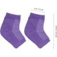 thumbnail image 5 of 1 Pair Callus Remover Gel Moisturizing Socks Gel Natural Remedy for Cracked and Dry Heels for Women Men (Purple), 5 of 5