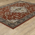 thumbnail image 2 of Oriental Weavers Aberdeen Area Rug - 4151R - 5'3" x 7'6" - in Red/ Blue - Vintage Inspired, Stain Resistant, Family and Pet Friendly , Bedroom, Office Rug, 2 of 4
