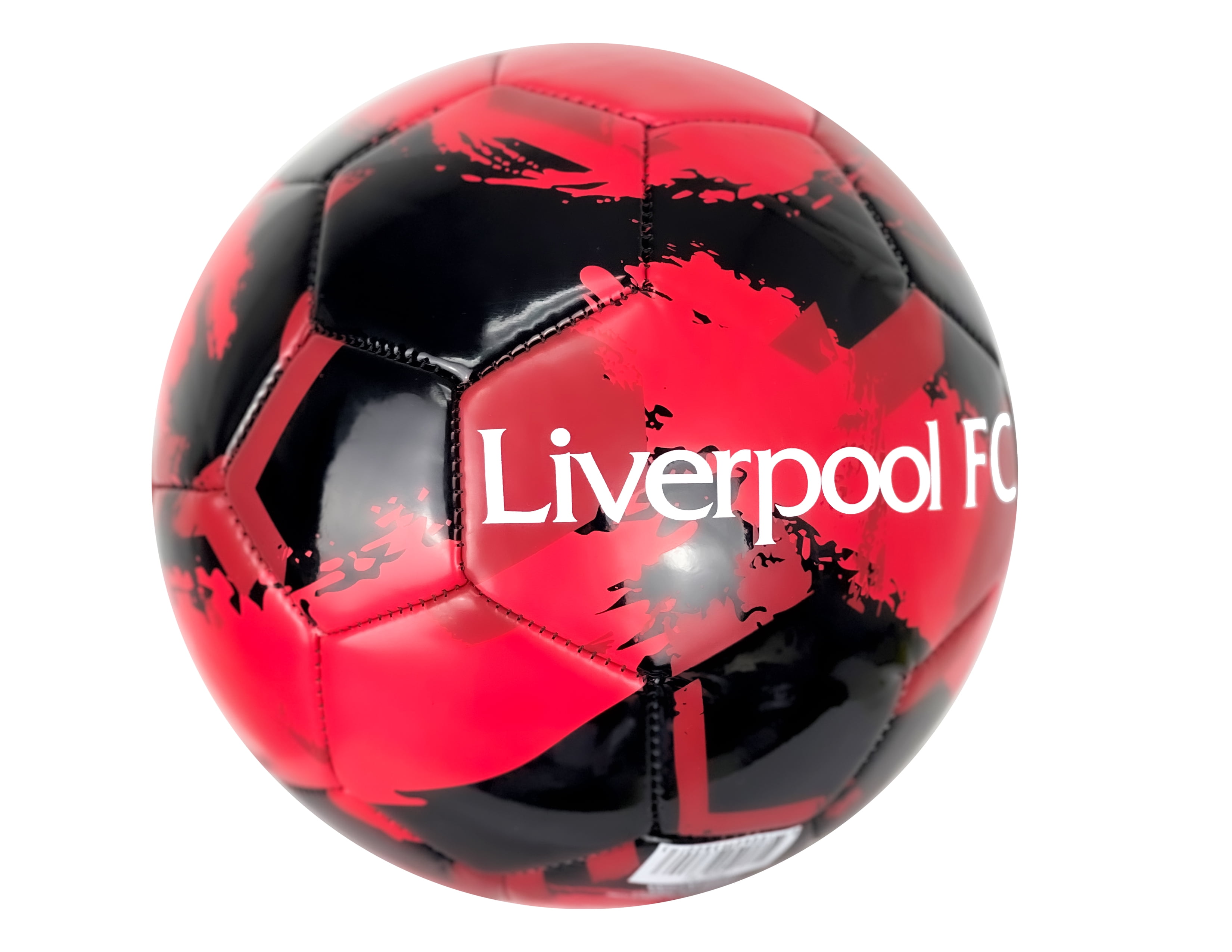 Icon Sports Liverpool FC Paintstroke Soccer Ball, Red/Black, Size 4