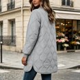 thumbnail image 6 of Women's Quilted Jacket Lightweight Zipper Fall Winter Coats Thermal Padded Puffer Jacket Loose Casual Outerwear with Pockets, 6 of 9