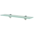 thumbnail image 6 of vidaXL 1/2x Floating Shelf Glass Wall Shelf Multi Sizes Black/Transparent, 6 of 65
