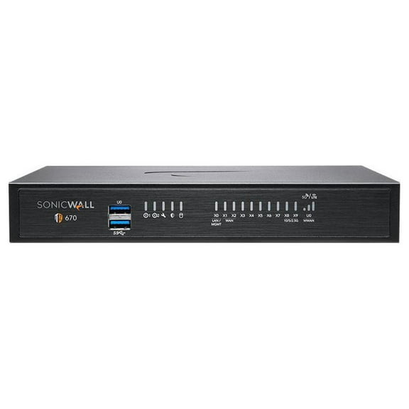SonicWall TZ670 Network Security/Firewall Appliance