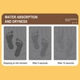 thumbnail image 3 of Home Bath Diatom Mud Mat 23.6"x15.4"| Luxury Diatomite Bath Mat |Quickly Removes Water | Non-Slip, Quick-Dry Bath Mat for Bathroom, 3 of 7