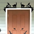 thumbnail image 6 of BNNG Halloween Door Corner Sign Decoration Spider Web Door Corner Decor Wood Halloween Door Corner Sign Black Spider Hanging on Spider Web door frame decor halloween corner decoration, 6 of 8