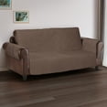 thumbnail image 3 of Cover Bonanza Indoor Sofa Slipcover, 68 x 21 x 25 inch, Dark Brown/Tan, 3 of 9