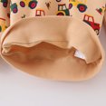 thumbnail image 6 of CUZIBR Baby Boys Crewneck Sweatshirt Cartoon Car Graphic Pullover Long Sleeve Comfort Fall Winter Clothes,Khaki,2-3 Years, 6 of 8