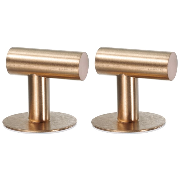 Ganchos Adhesivos, Paquete de 2 Ganchos de Acero Inoxidable para Sombreros, Ganchos para Toallas, Ganchos Decorativos (50x50mm Oro Rosa)