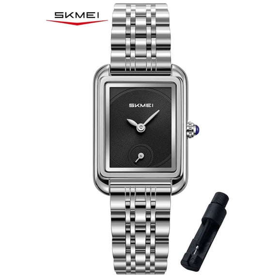 SKMEI Watches for Women Small Stainless Steel Waterproof Ladies Watch Casual Fashion Simple Square Female Quartz Wristwatch