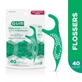 thumbnail image 1 of GUM® Professional Clean Flosser, Extra Strong Floss Proven to Remove More Plaque, Fresh Mint Flavour, 40 Count, 1 of 8
