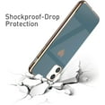 thumbnail image 2 of Case for iPhone 12 Mini 5.4 Inch, Soft Silicone TPU Slim Case Electroplated Heart Phone Case Simple Luxury Shockproof Protective Case -Gray Heart, 2 of 8