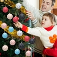 thumbnail image 6 of Christmas Tree Ornaments, Pink Christmas Decor 6-Piece 3 Inch Pink and Gold Painted Hanging Balls, Christmas Ornaments Set, Decorative Hanging Ornaments for Mall, Hotel, Home, 6 of 7
