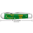 thumbnail image 2 of Case XX Knives Trapper John Deere FARM USA Green Bone Pocket Knife, 2 of 4