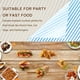 thumbnail image 5 of Uxcell 100 piezas de papel encerado cuadrado de 12" x 12" para envolver alimentos secos, papel para hornear sándwiches, cestas de picnic, envoltura de pan y hamburguesas, azul, 5 of 7