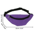 thumbnail image 3 of Unique Bargains 1 Pc Stylish Sports Waist Bag Minimalist Fanny Pack for Sports Purple, 3 of 6