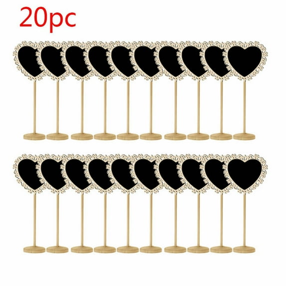 Mini Chalkboard Signs,15/20 Pack Framed Small Chalkboard Labels with Easel Stand,Wooden Blackboard for Table Numbers,Food Signs, Wedding Signs,Message Board,Place Cards and Event Decorations