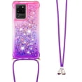thumbnail image 3 of Funda para Samsung Galaxy S20 Ultra 5G Brillantina Líquida Divertida Reluciente y con Cristales en Movimiento Cuerpo Cruzado con Cordón Ajustable, 3 of 5