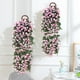 thumbnail image 1 of Decoración artificial de pared con cesta colgante - Plantas artificiales realistas de 35" en rosa y blanco para decoración de interior en la cocina y la oficina, 1 of 6
