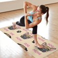 thumbnail image 6 of Dog Mom Hot Yoga Mat Towel Non Slip for Hot Yoga - Quick-Drying Yoga Mat Cover with 4 Corner Pockets with Travel Bag - Hot Yoga Towel Non Slip 74"x26", 6 of 6