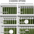 thumbnail image 3 of Back Tab Curtains, 2-Panel Set Rod Pocket & Pinch Pleat Design Light-Filtering & Thermal Insulation Ideal for Living Room, Bedroom & Office Windows, 3 of 9