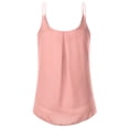 thumbnail image 3 of Doublju Women's Sleeveless Chiffon Tank Top Pleated Flowy Tunic Tank, 3 of 4
