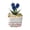 Blue, variant on Handmade Glass Tulip Flower, Artificial Decorative Never Wither for Home Office Desk, No Watering Needed