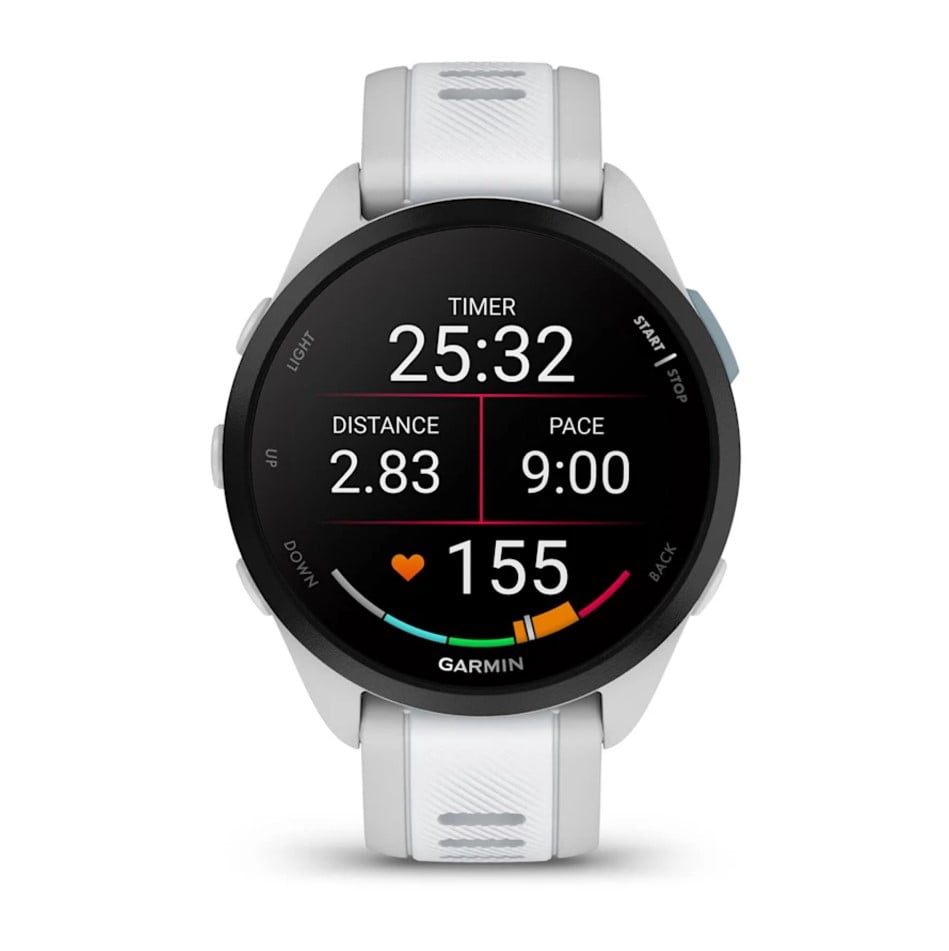 GARMIN, G010-N2863-21, Forerunner 165 Running Smartwatch, 11 Days Battery Life, Mist Grey, 1 Each