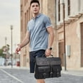 thumbnail image 6 of Vintage Style Mens Laptop Bag Water Resistant Business Travel Briefcase Satchel Work Computer Bag, 6 of 6