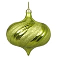 thumbnail image 1 of DAK 5.75 in. Shatterproof Glitter Swirl Onion Christmas Ornament - Set of 4, 1 of 2